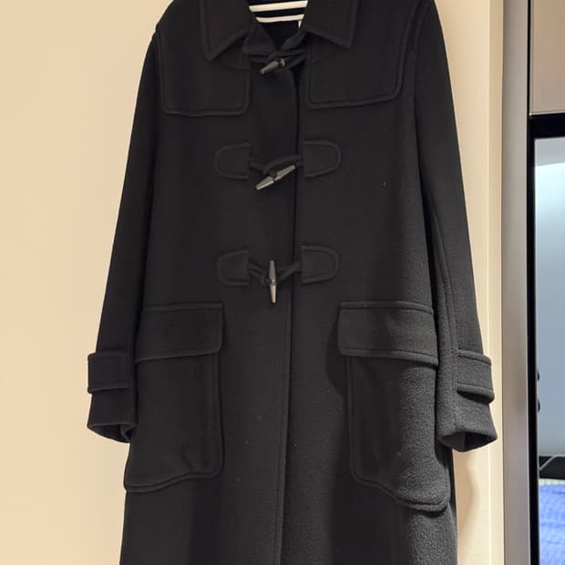 언더커버 더플 코트 블랙