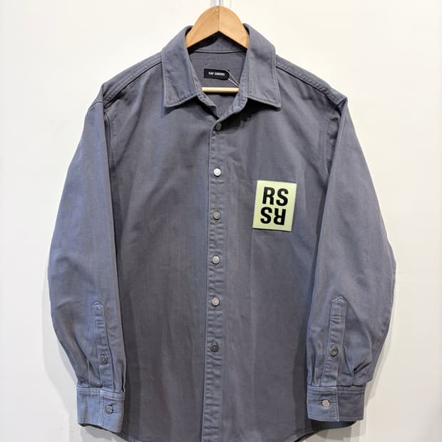 18AW 라프시몬스 캐리오버 데님 셔츠