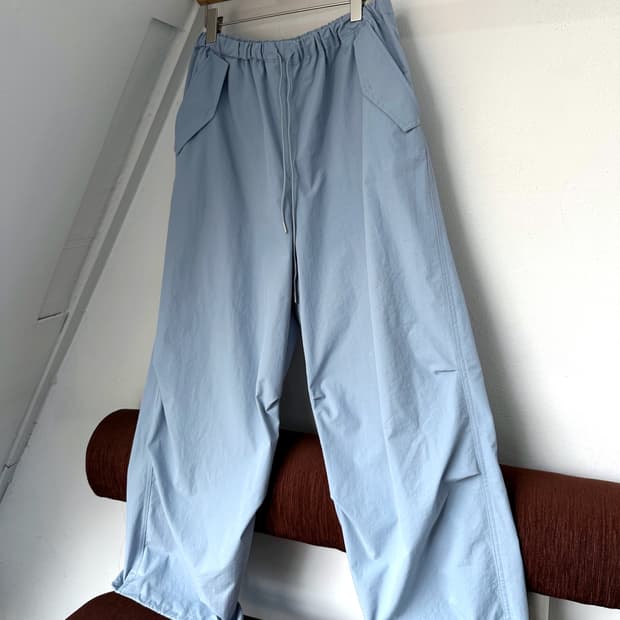 High count fabric design parachute pants