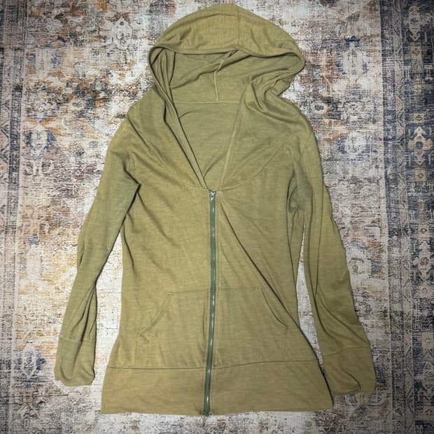 vintage hooded zip-up