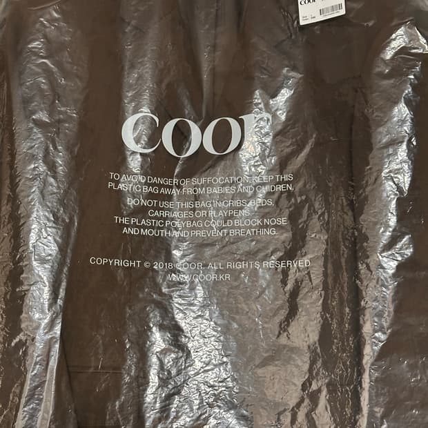 쿠어 쓰리버튼 스웨이드 블레이저 다크브라운 L 