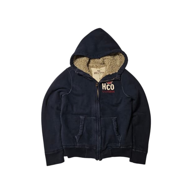 홀리스터 양털 울프죠 후드집업 M 대장급