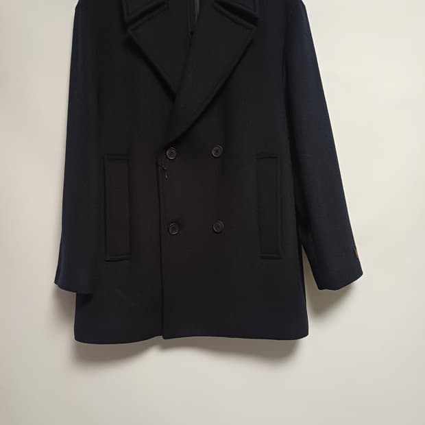 마인드브릿지 캐시미어 블렌드 더블 피코트 (네이비)