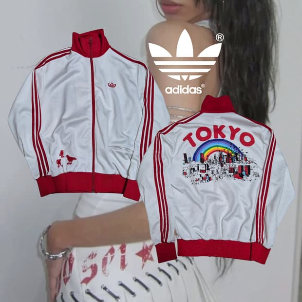 ADIDAS Tokyo Red track jersey zip-up