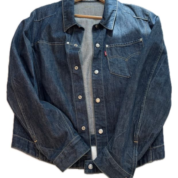 리바이스 데님 청자켓 라지