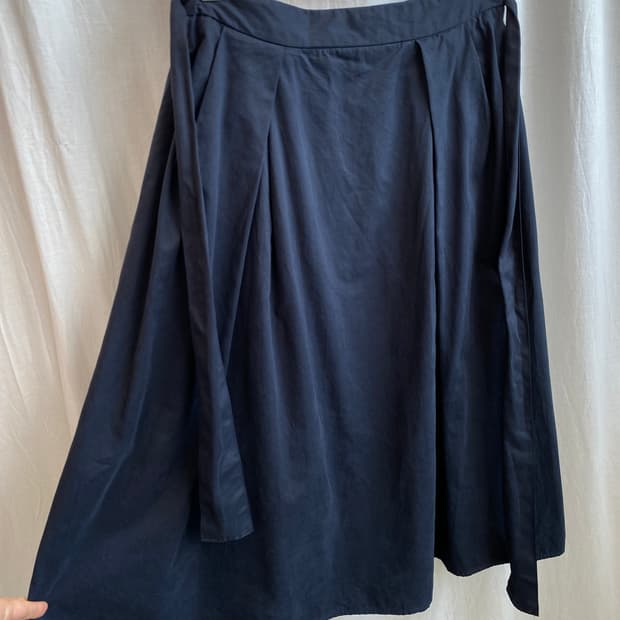 GU 네이비 밴딩 스커트(M-L)