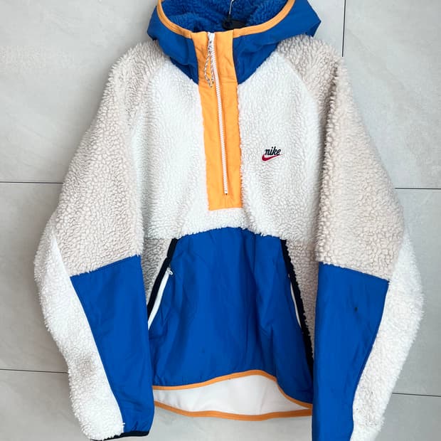 나이키 헤리티지 뽀글이 아노락 후리스 [XL]