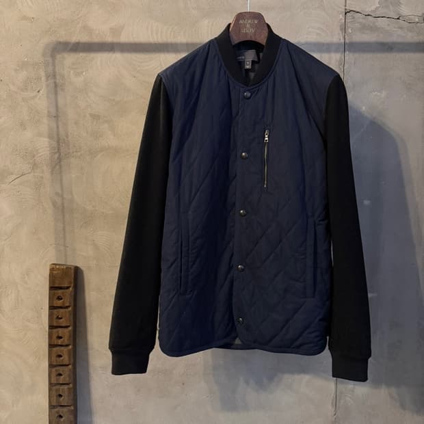 반스 퀼팅 스타디움 자켓 100