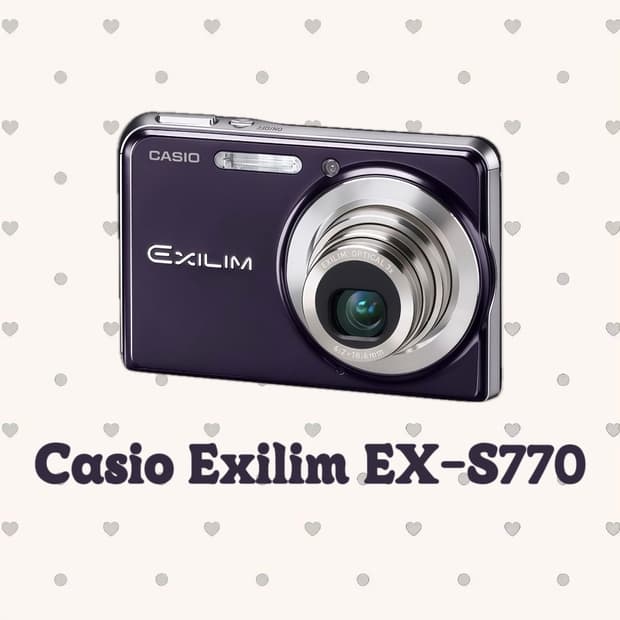 [작례O] 카시오 엑슬림 EX-S770 빈티지 디지털 카메라 디카