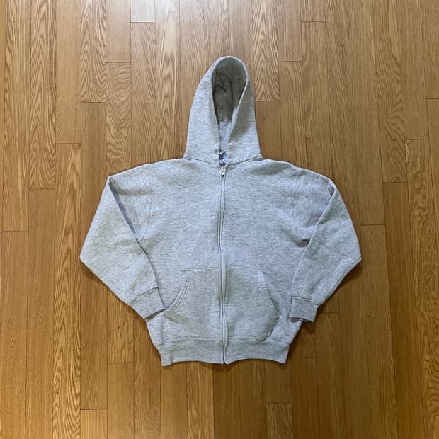 [M] 90s 빈티지 러셀 후드집업 오트밀 헤더그레이