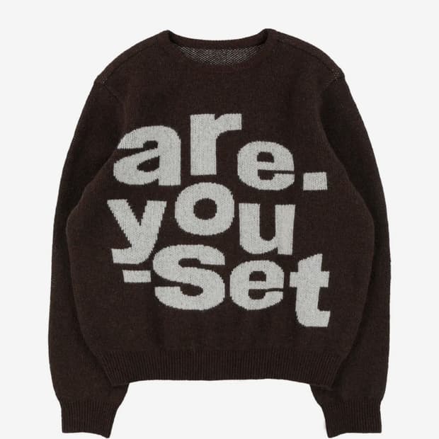 더콜디스트모먼트 니트 TCM are knit (brown)