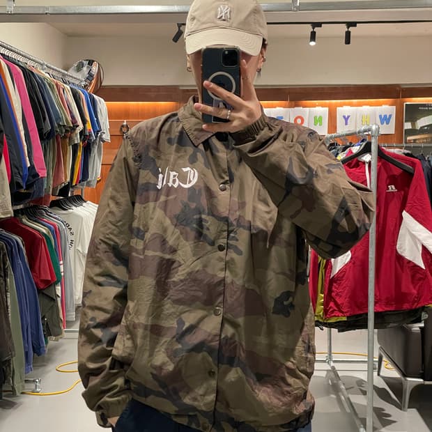 빈티지 카모플라주 코치 자켓  