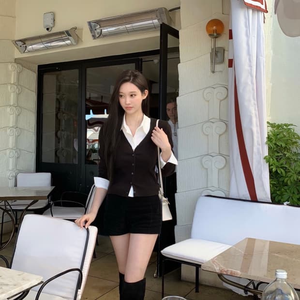 더위시 leeds코듀로이 숏팬츠-사계절용 블랙