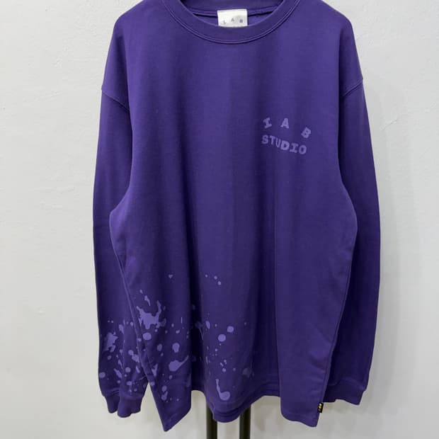정품) 아이앱스튜디오 퍼플 스플래쉬드 롱슬리브 L