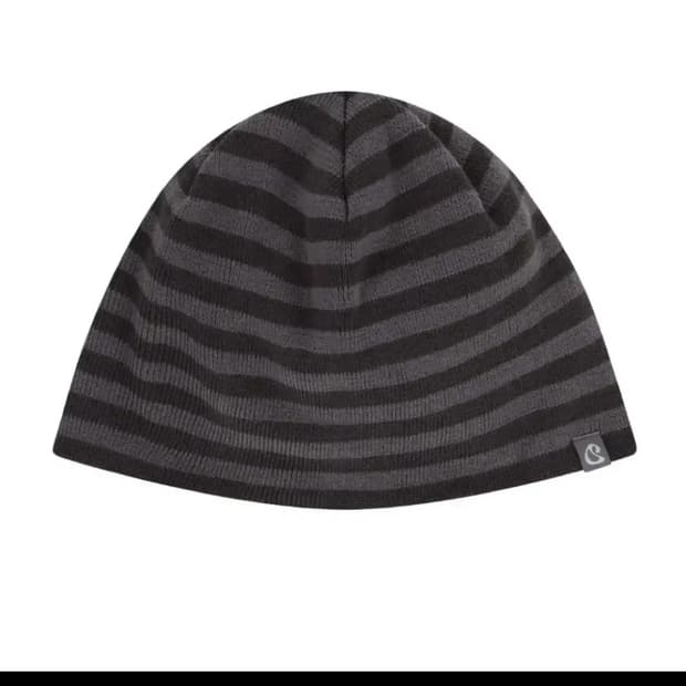 코이세이오 듀얼 스트라이프 비니 퍼플 그레이