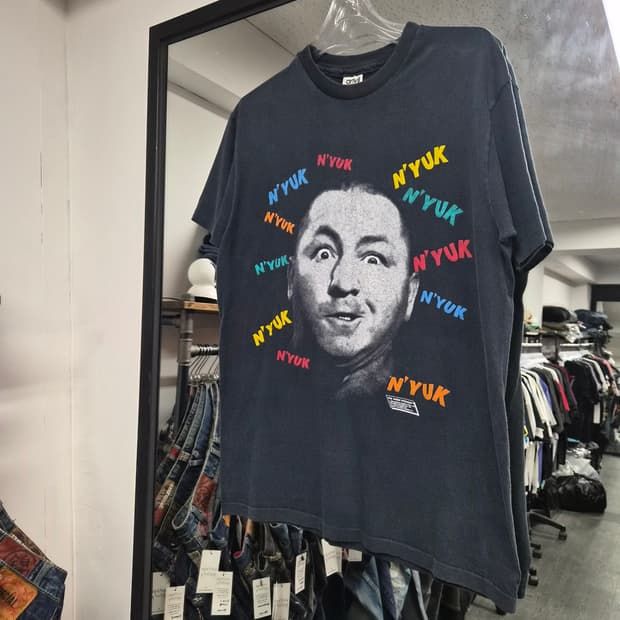 80's The Three Stooges 빈티지 그래픽 티셔츠