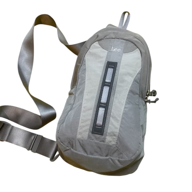 Lee 나일론 슬링백 라이트 그레이