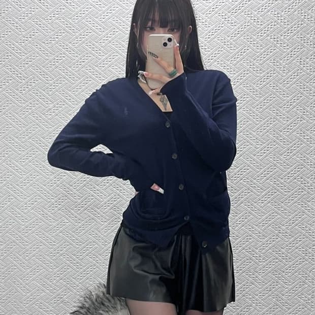 폴로 랄프로렌 빈티지 워셔블 여리핏 메리노울 가디건 M C10338