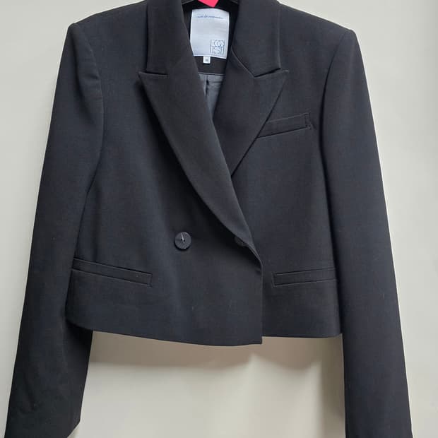 에고이스트 크롭 더블 자켓 55