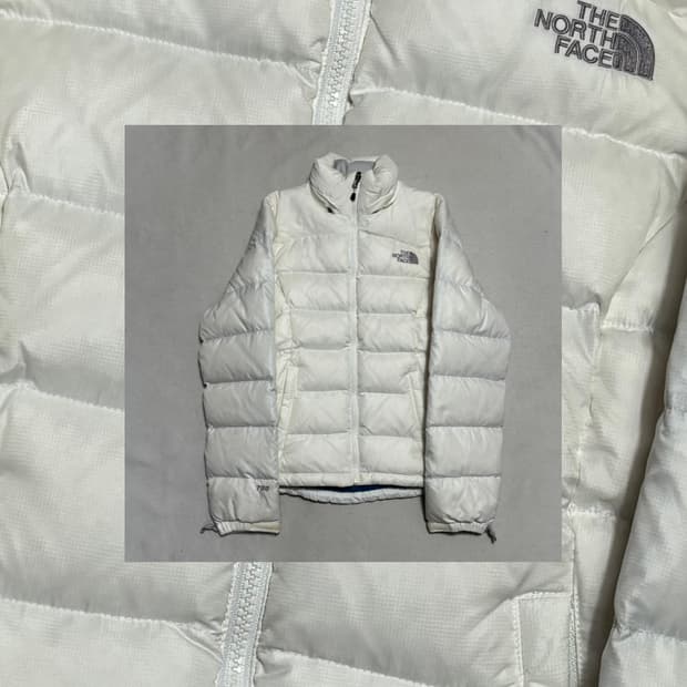 노스페이스 700 화이트 패딩