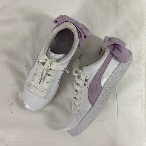Puma 푸마 퓨마 바스켓 리본 스니커즈 웨딩화 245