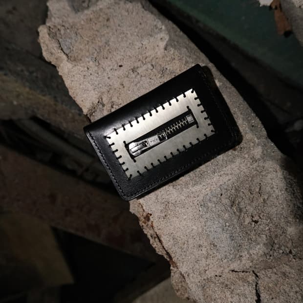 Bull Leather metal wallet