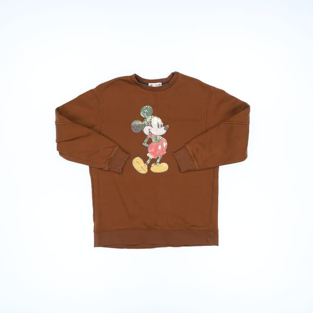 [55] 디즈니 여성 미키마우스 스팽클 기모 맨투맨 1215H1