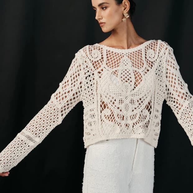 ZARA 자라 크로셰 니트 