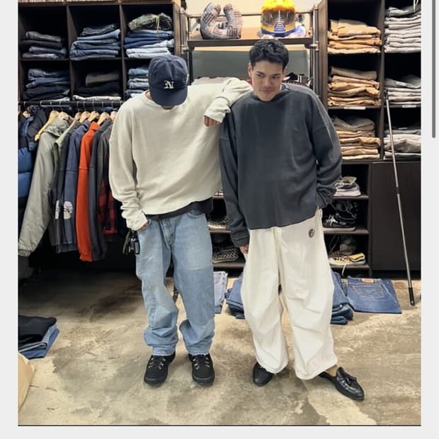 배드포드 브루클린 와플 롱슬리브