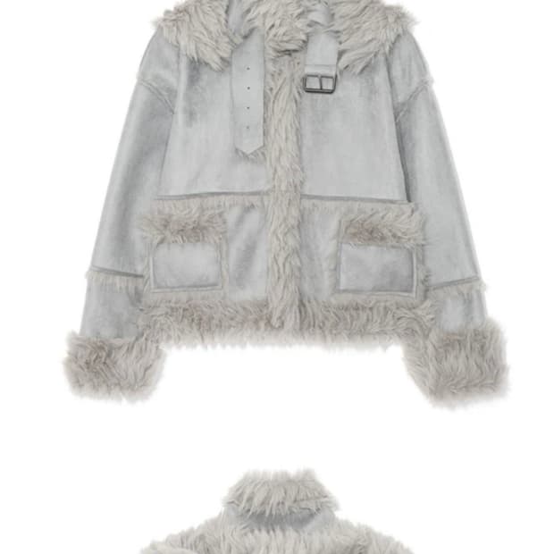 [새상품] 어글리쉐도우 리버시블 시어링 자켓 블루