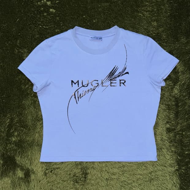 [M] MUGLER 뮈글러 X H&M 피티드 티셔츠