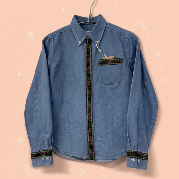 빔즈보이 플라워 패턴 셔츠