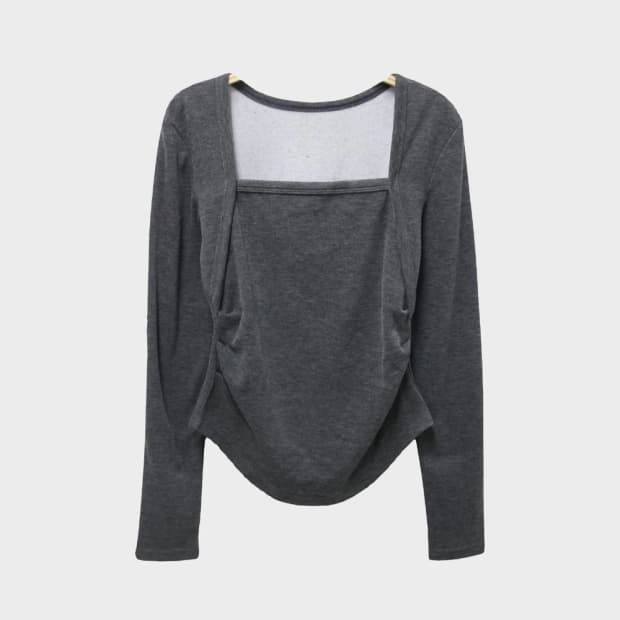 지알엘 스퀘어넥 셔링 기모 티셔츠 60452