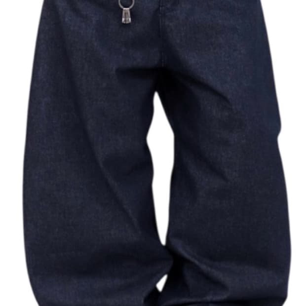 헌도피 와이드 논페이드 데님 팬츠M