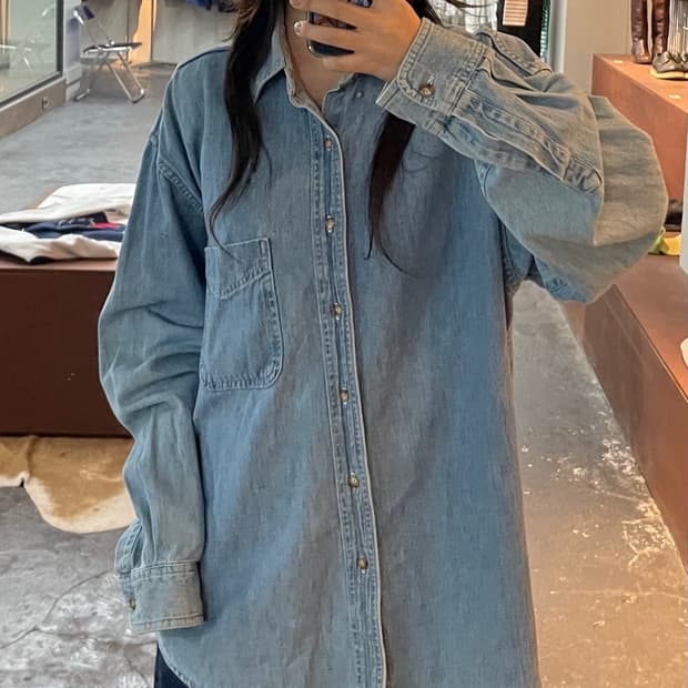 엘엘빈 데님 셔츠 H178