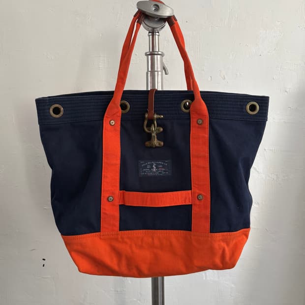 Polo Ralph Lauren 폴로 랄프로렌 버클 레더 캔버스 백