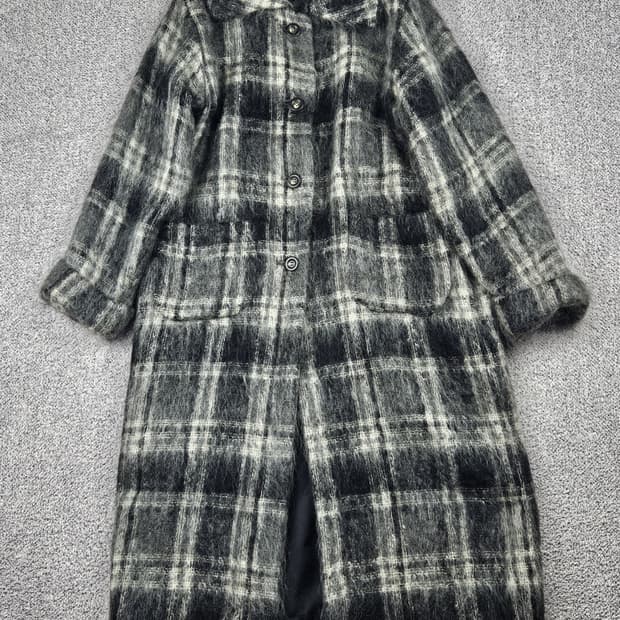 사무엘 트위드 패브릭스 모헤어 플래드 코트 (상세설명참조) / 10342