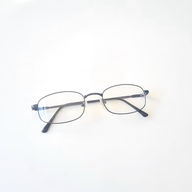 [ 데드스탁 ] 네이비 라운드사각 온테 안경테 404