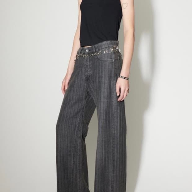 Our Legacy 아워레가시 treble cut grey stripe