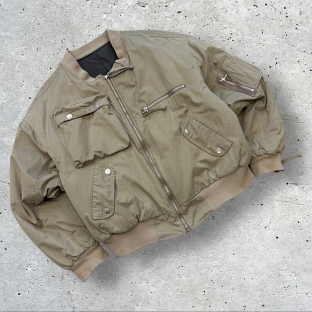 [1] 그레일즈 봄버 베이지 지퍼 집업 자켓 C572