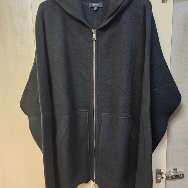 띠어리 캐시미어 니트 후드 집업 XL