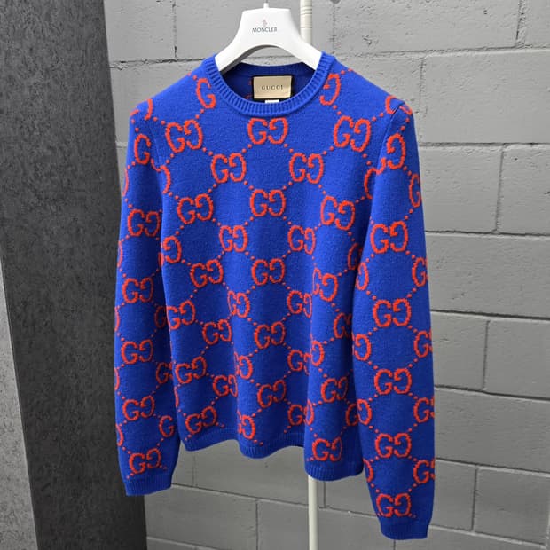 백화점판 / 구찌 GG 자카드 울 니트 S