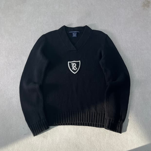 W 100 폴로랄프로렌 스포츠 방패로고 코튼 니트