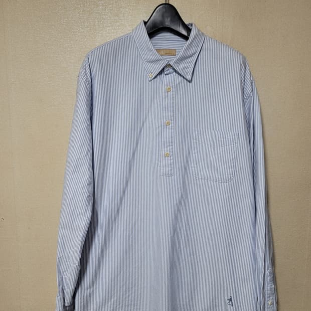 빈폴 블루 스트라이프 풀오버 셔츠