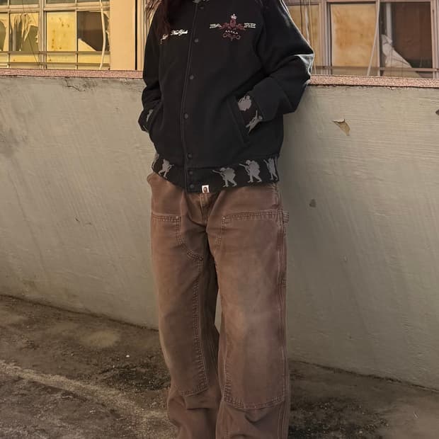 05FW 베이프 x 스타쉬 바시티 자켓