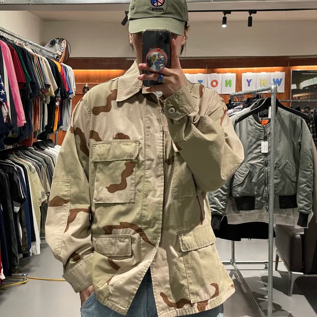 빈티지 데저트 카모 BDU 필드 자켓