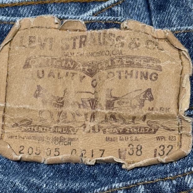 리바이스 505 20505 0217 80s USA 오렌지탭 빈티지 청바지