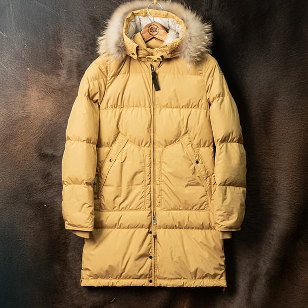 [XS] 파라점퍼스 18FW 마스터라이트 롱베어 다운자켓 사프란 