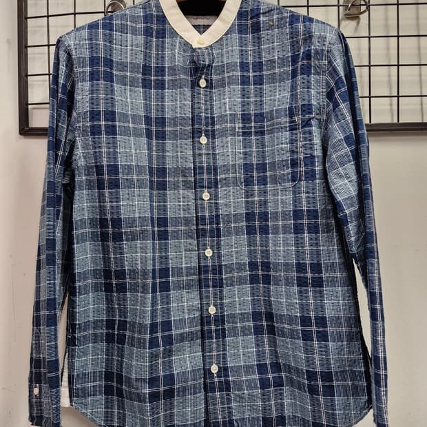 95M 커스텀멜로우 체크 긴팔 셔츠.