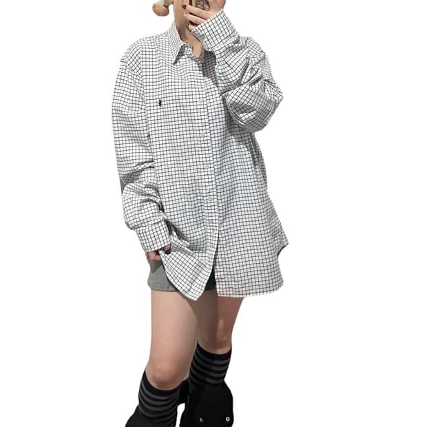 랄프로렌 체크 셔츠